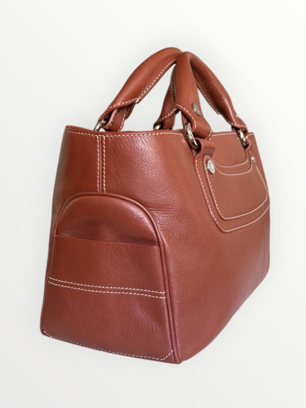 Celine Leather Boogie Bag Cognac Brown - Picture 3 of 7